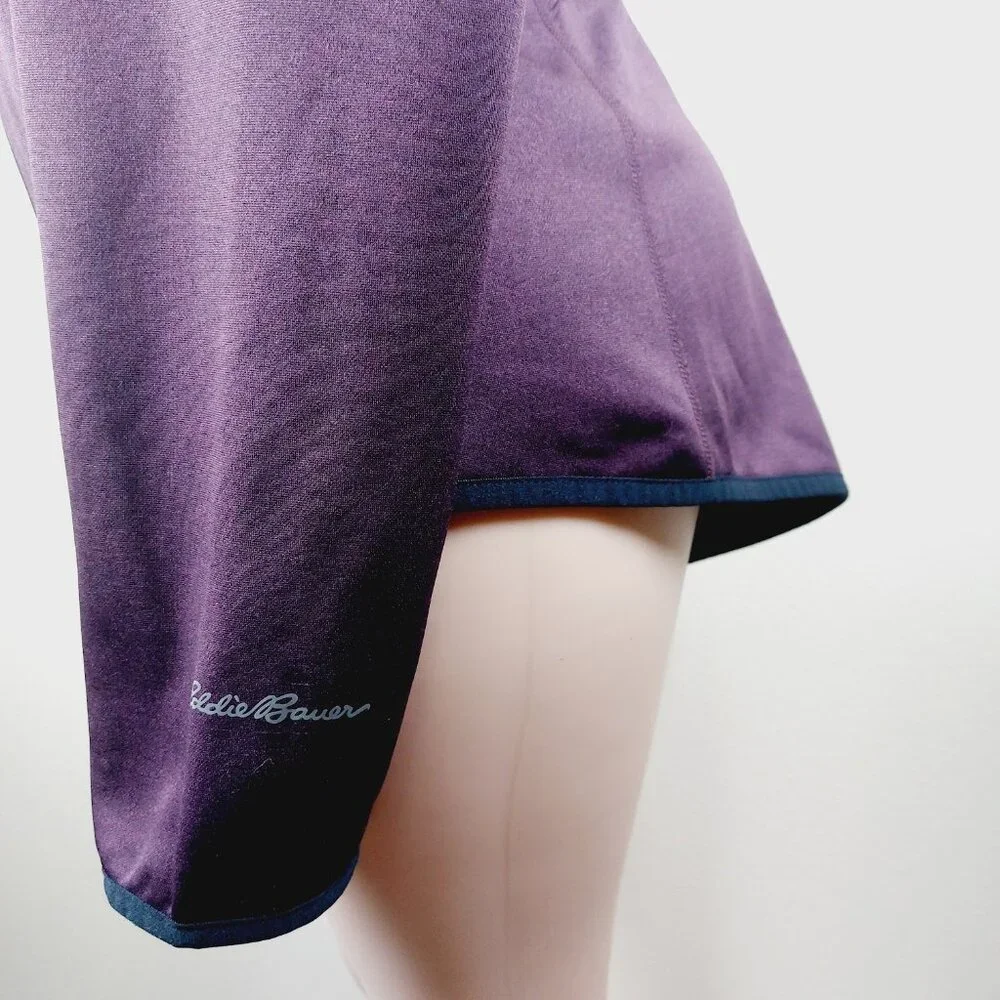 Eddie Bauer Women's Purple Long Sleeve Casual Full Zip Thermal Fleece Jacket 2XL
